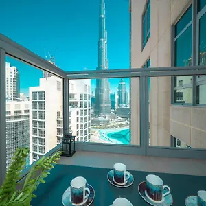 Appartement Durrani Homes - Residences Lux Two Bedroom With Burj Khalifa Fountain View 